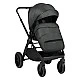 Комбинирана количка 2в1 с кош за новородено Tiffany Dark Grey 2024
