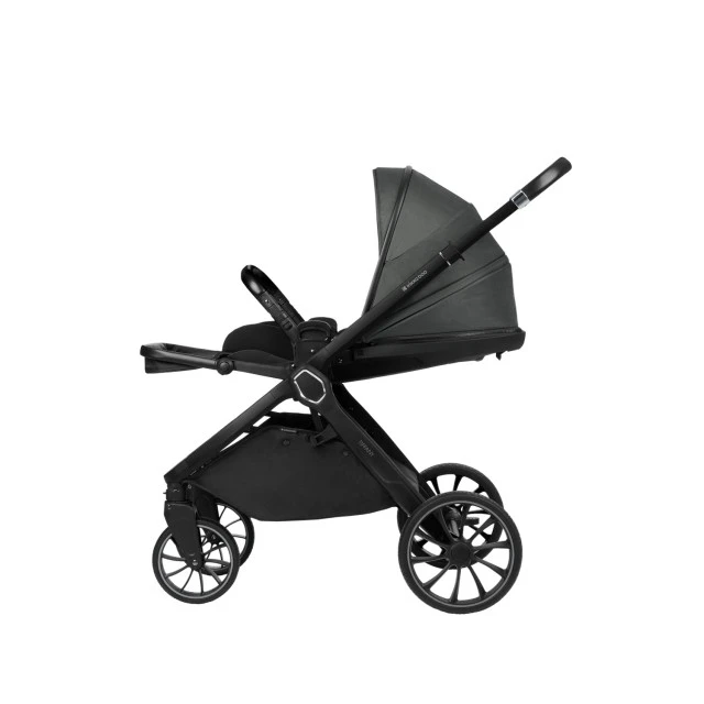 Комбинирана количка 2в1 с кош за новородено Tiffany Dark Grey 2024