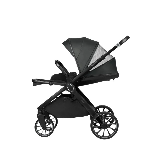 Комбинирана количка 2в1 с кош за новородено Tiffany Dark Grey 2024