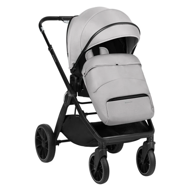 Комбинирана количка 2в1 с кош за новородено Tiffany Light Grey 2024
