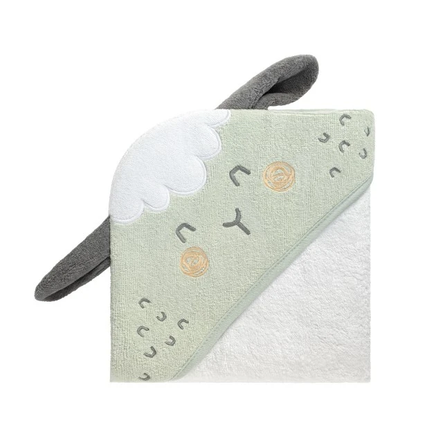 Hooded towel 90/90cm terry Sleepy Sheep