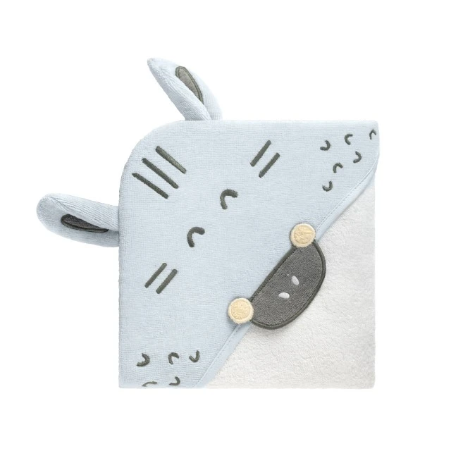 Hooded towel 90/90cm terry Stripy Friends