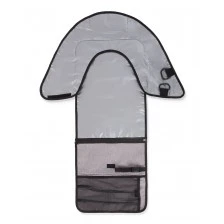 Foldable changing pad with limiter
