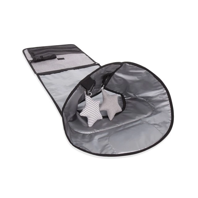 Foldable changing pad with limiter