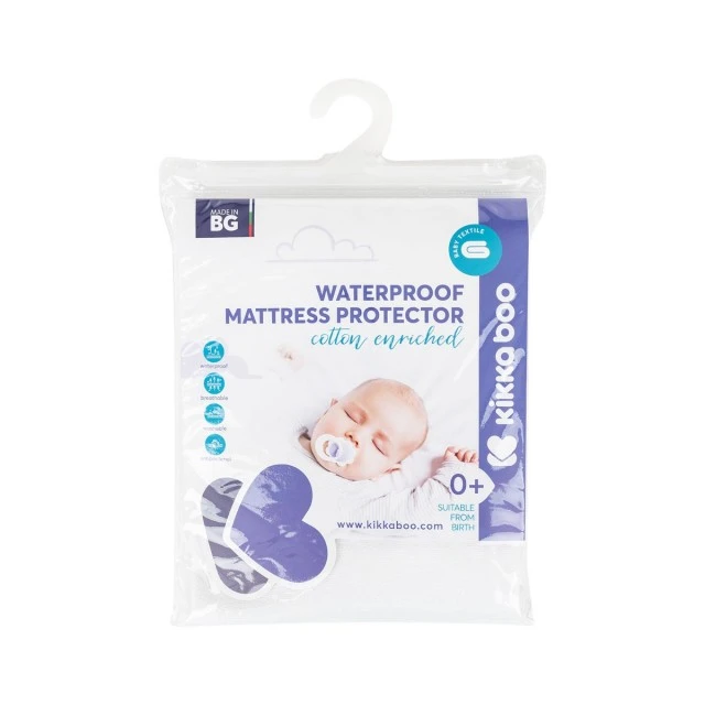 Mattress protector with elastic - cotton 60/120 cm