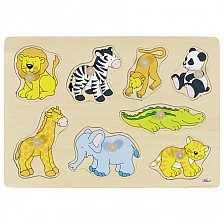 Puzzle with handles, Zoo