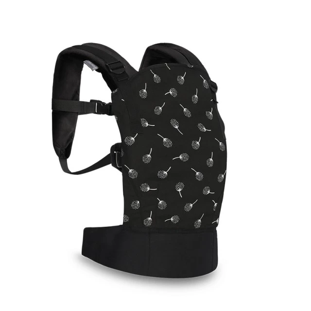 Baby ergonomic backpack wally black floral
