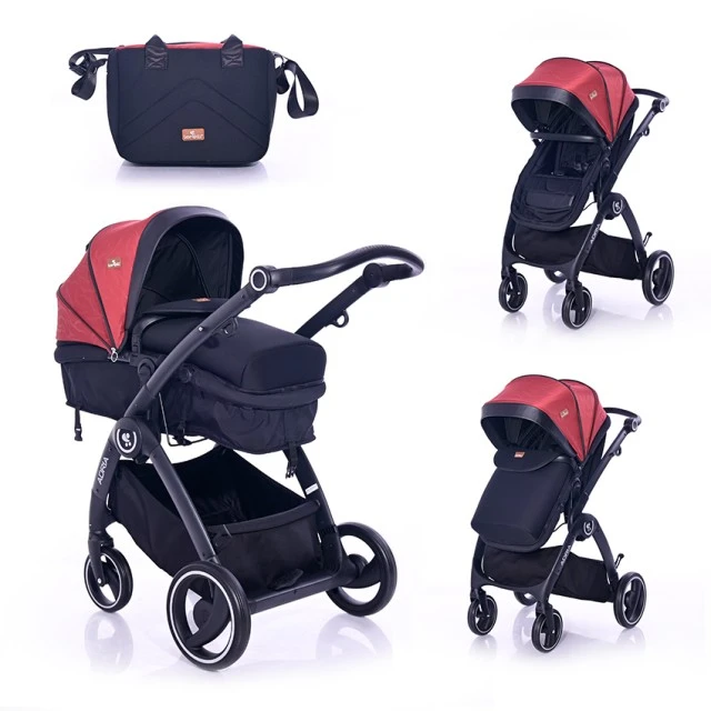 Baby stroller adria black&red