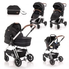 Baby stroller angel black 3 in 1