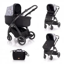 Baby stroller california gray marble