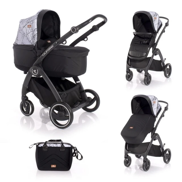 Baby stroller california gray marble