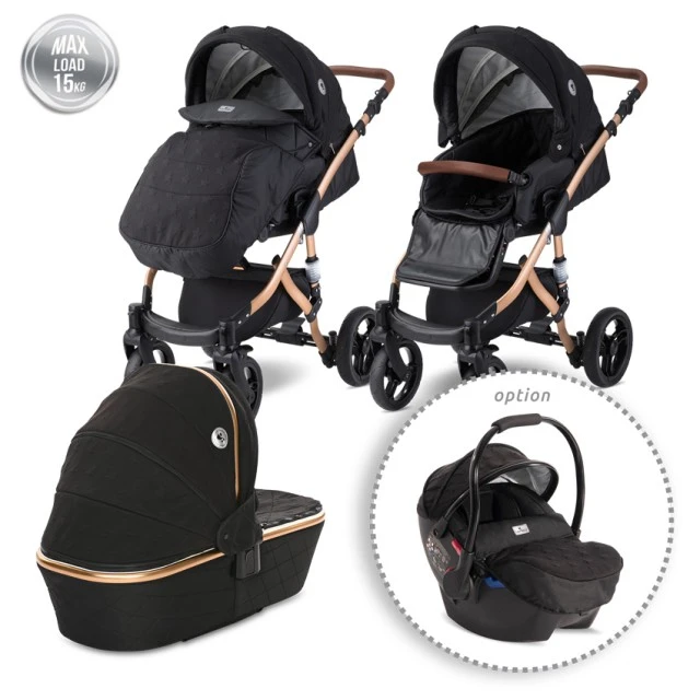 Baby stroller rimini premium black stars