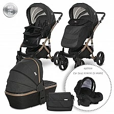Baby stroller rimini premium black