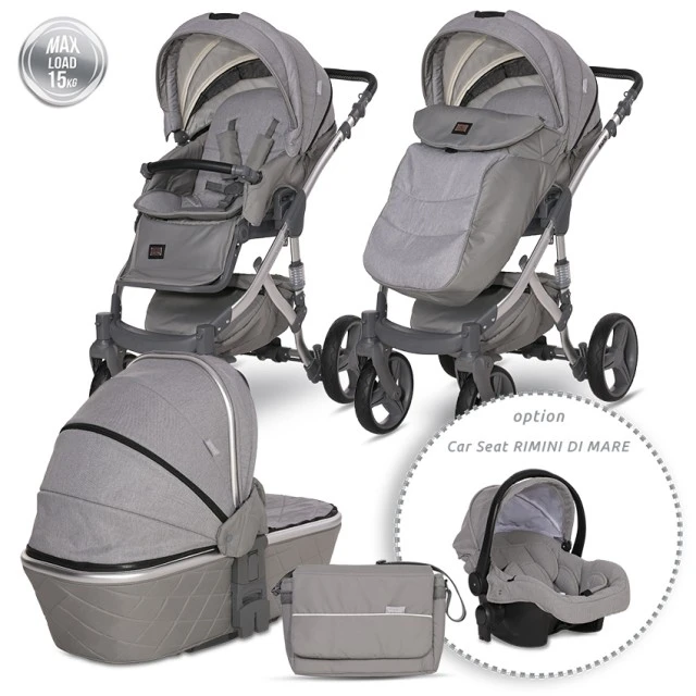 Baby stroller rimini premium gray