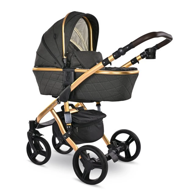 Бебешка количка rimini premium black jasper