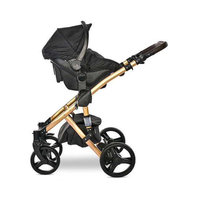 Бебешка количка rimini premium black jasper