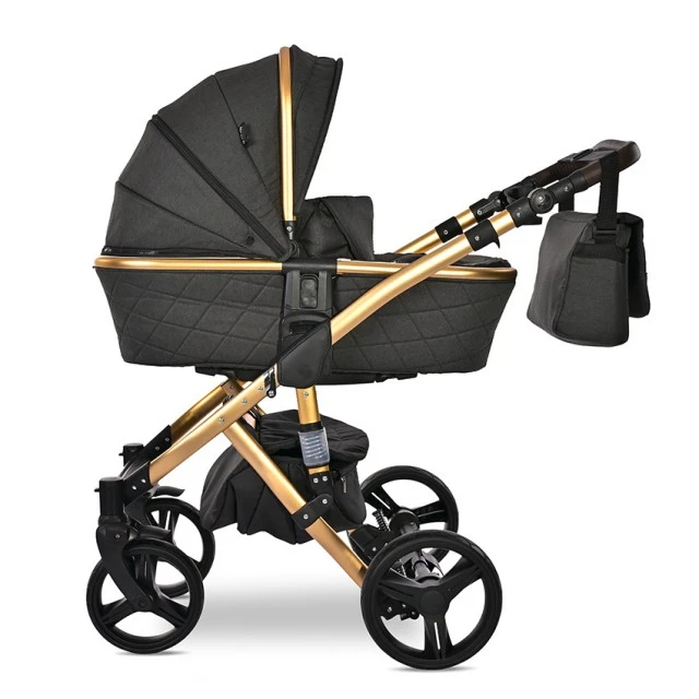 Бебешка количка rimini premium black jasper