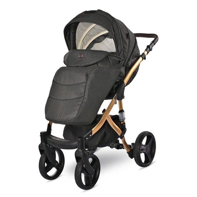 Бебешка количка rimini premium black jasper