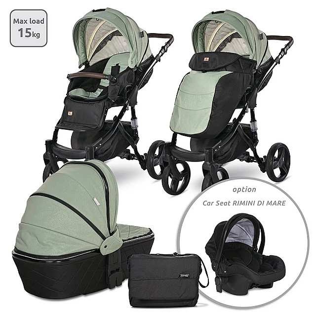 Бебешка количка rimini premium green