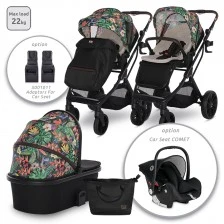 Baby stroller glory tropical flowers