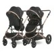 Baby stroller boston black + adapters