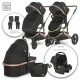 Baby stroller boston black + adapters
