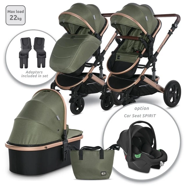 Baby stroller boston loden green+adapters
