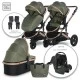 Baby stroller boston loden green+adapters