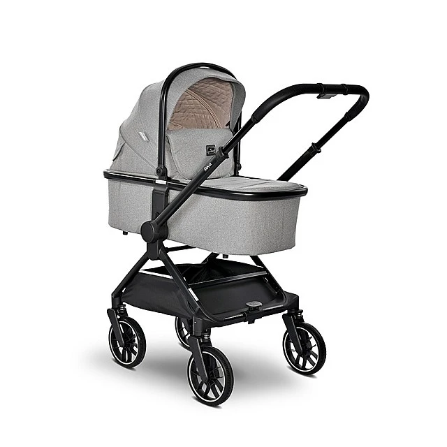 Бебешка количка reya 3in1 grey с реверсивна дръжка