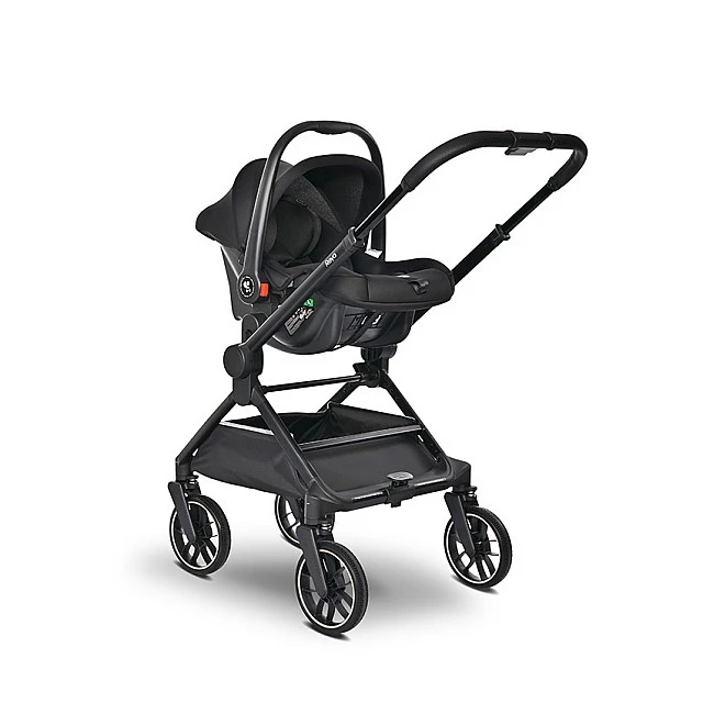Бебешка количка reya 3in1 grey с реверсивна дръжка