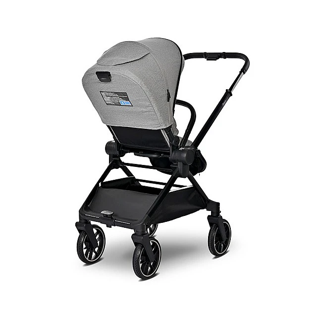 Бебешка количка reya 3in1 grey с реверсивна дръжка