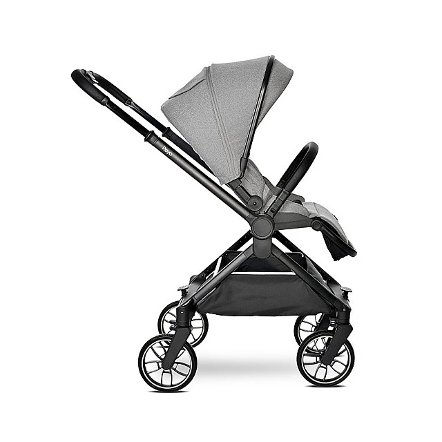 Бебешка количка reya 3in1 grey с реверсивна дръжка