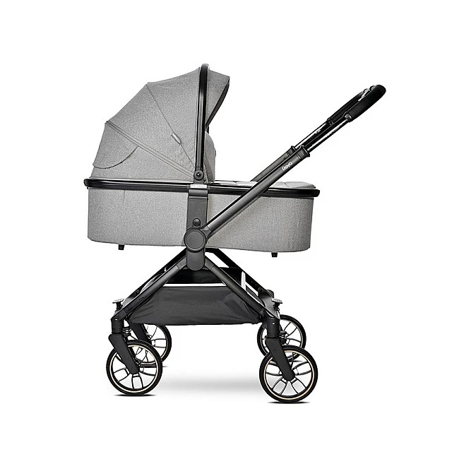 Бебешка количка reya 3in1 grey с реверсивна дръжка