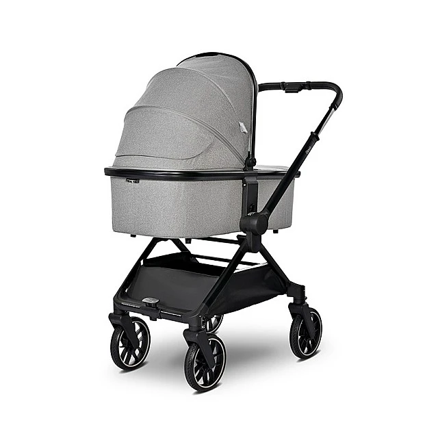 Бебешка количка reya 3in1 grey с реверсивна дръжка