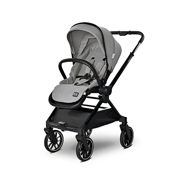 Бебешка количка reya 3in1 grey с реверсивна дръжка