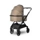 Бебешка количка reya 3in1 brown с реверсивна дръжка