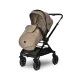 Бебешка количка reya 3in1 brown с реверсивна дръжка