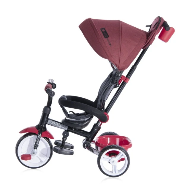 Триколка moovo red & black luxe