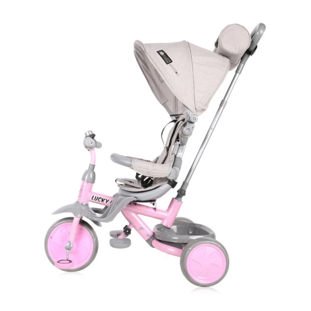 Триколка lucky crew grey&pink