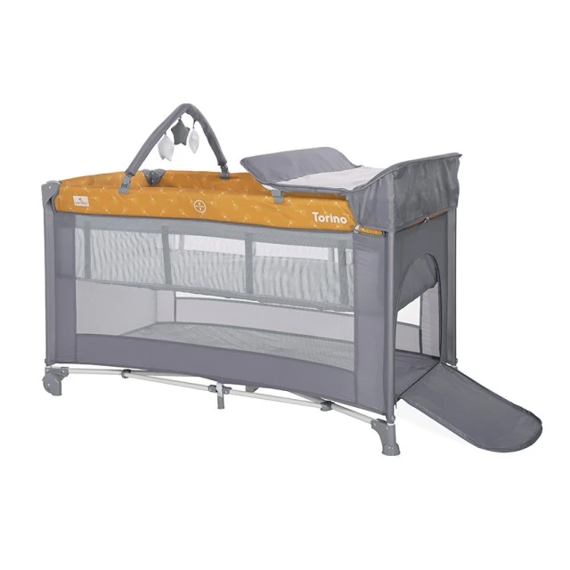 Torino playpen 2 levels plus lemon curry floral