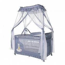 Magic sleep cool gray hippo playpen