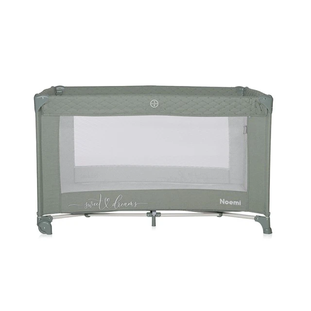 Noemi travel cot 1 level iceberg green star