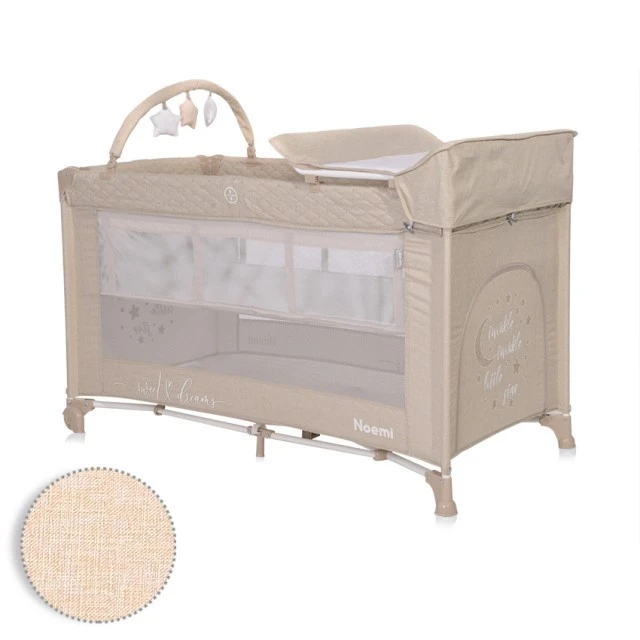 Playpen noemi 2 levels plus fog beige star