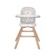 Dining chair Napoli with rotation gray hexagons