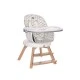Dining chair Napoli with rotation gray hexagons