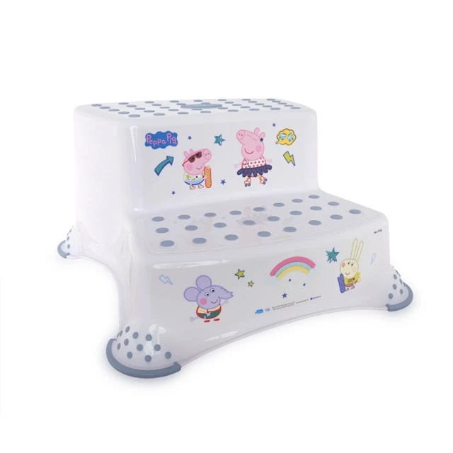 Double step for bathroom pepa nordic white
