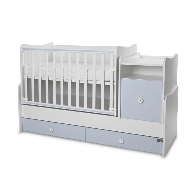 Легло trend plus цвят бяло/baby blue