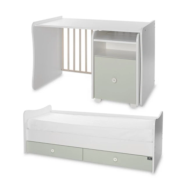 Bed trend plus color white/milky green