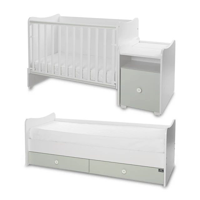 Bed trend plus color white/milky green