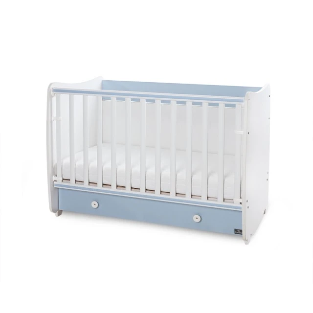 Bed dream new 60/120 color white + baby blue